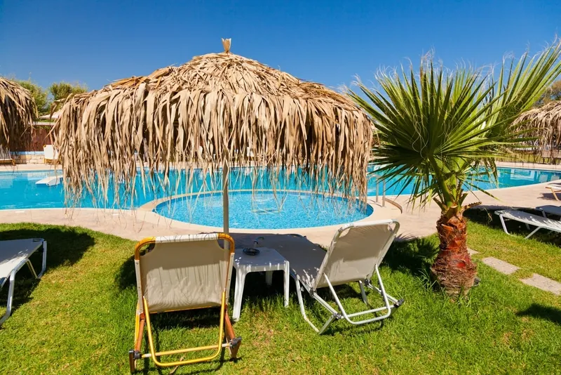 A large free-form resort pool (representative image)